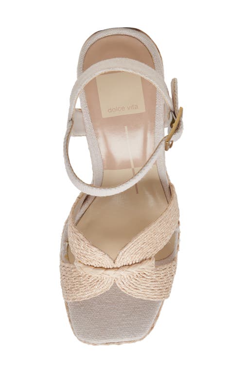 DOLCE VITA DOLCE VITA CALE WOVEN RAFFIA PLATFORM SANDAL 