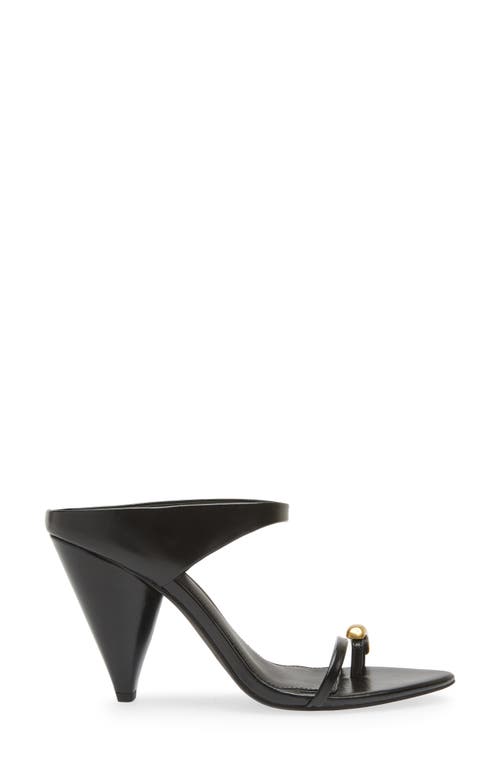 Shop Rebecca Minkoff Toe Ring Pointed Toe Slide Sandal In Black