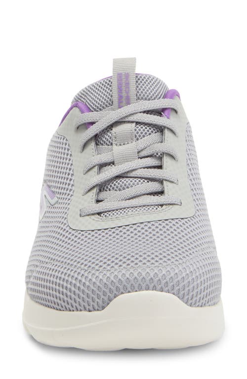 Shop Skechers Go Walk Joy Light Motion Sneaker In Gray/lavender