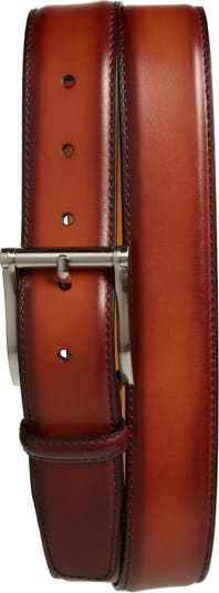 Magnanni Carbon Leather Belt | Nordstrom