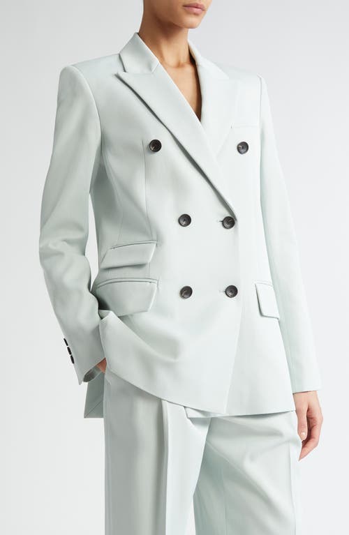 Maria McManus Billiet Double Breasted Twill Blazer Seaglass at Nordstrom,