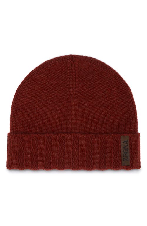 ZEGNA Oasi Cashmere Beanie in Red at Nordstrom