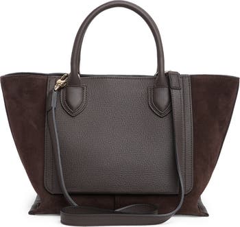 Longchamp Leather Top Handle Convertible Satchel