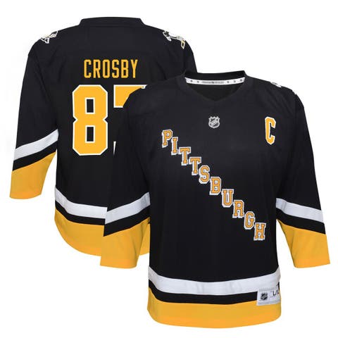 Men's Pittsburgh Penguins Sidney Crosby adidas Black Home Primegreen  Authentic Pro Player Jersey