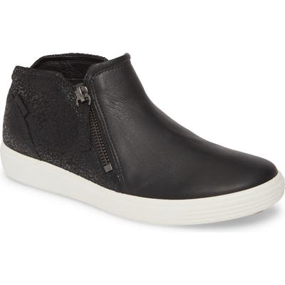 Ecco Soft 7 Mid Top Sneaker, Black