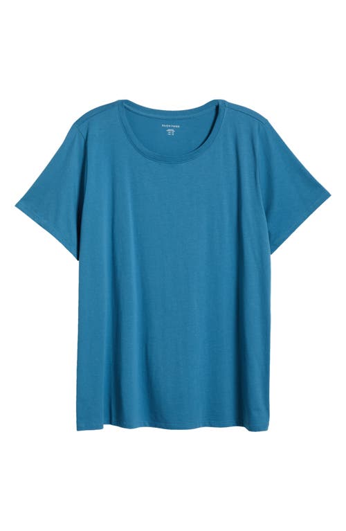 Shop Eileen Fisher Organic Cotton T-shirt In Cascade