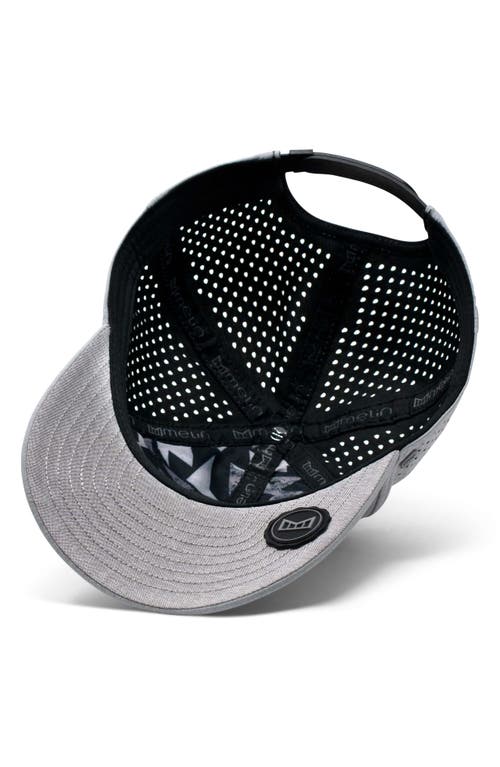 Melin A-game Icon Hydro Performance Snapback Hat In Heather Grey