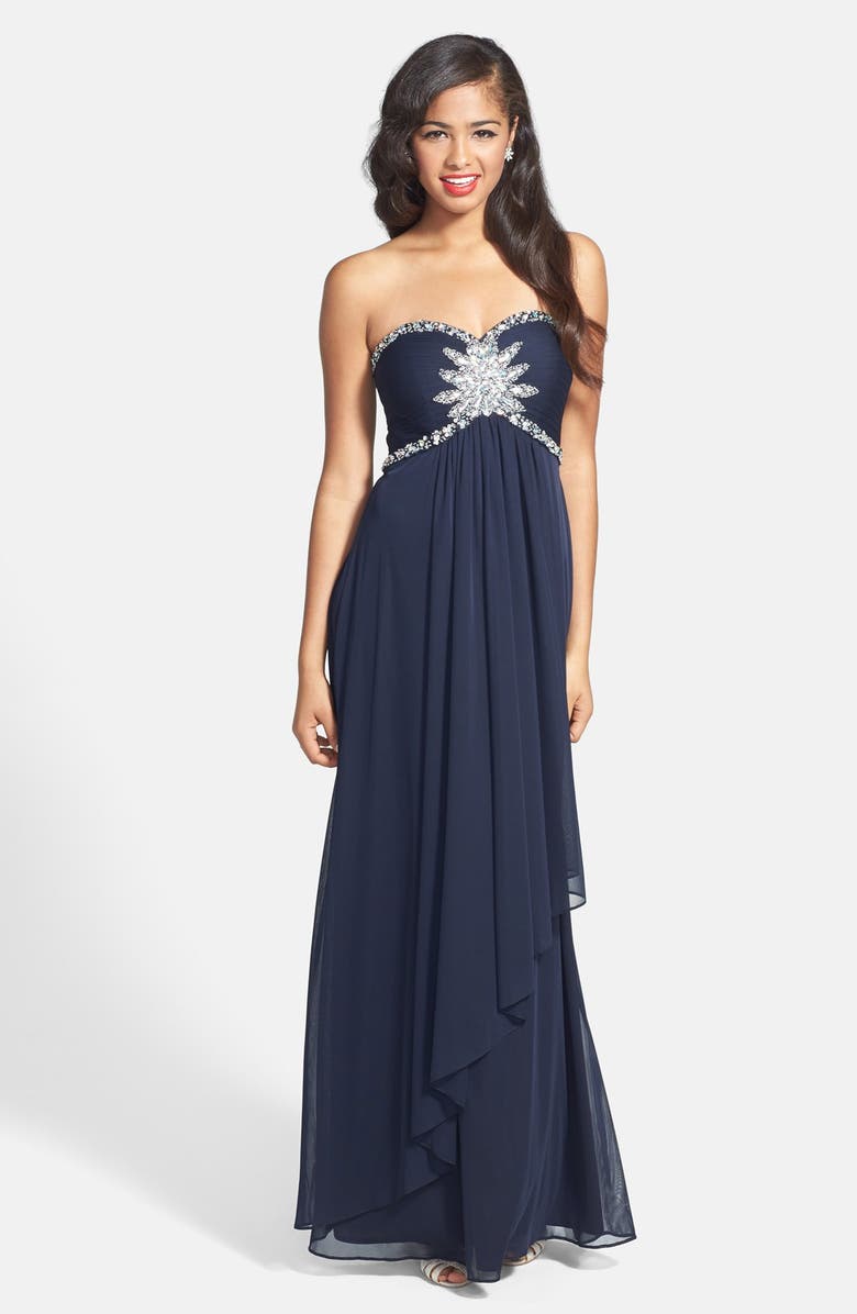 Xscape Embellished Empire Waist Gown | Nordstrom