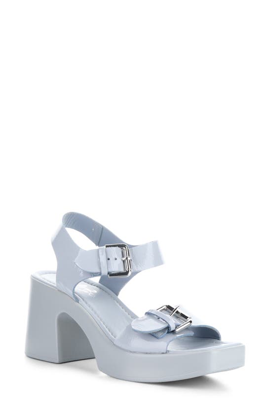 Shop Bos. & Co. Vela Ankle Strap Platform Sandal In Ice Nappalak