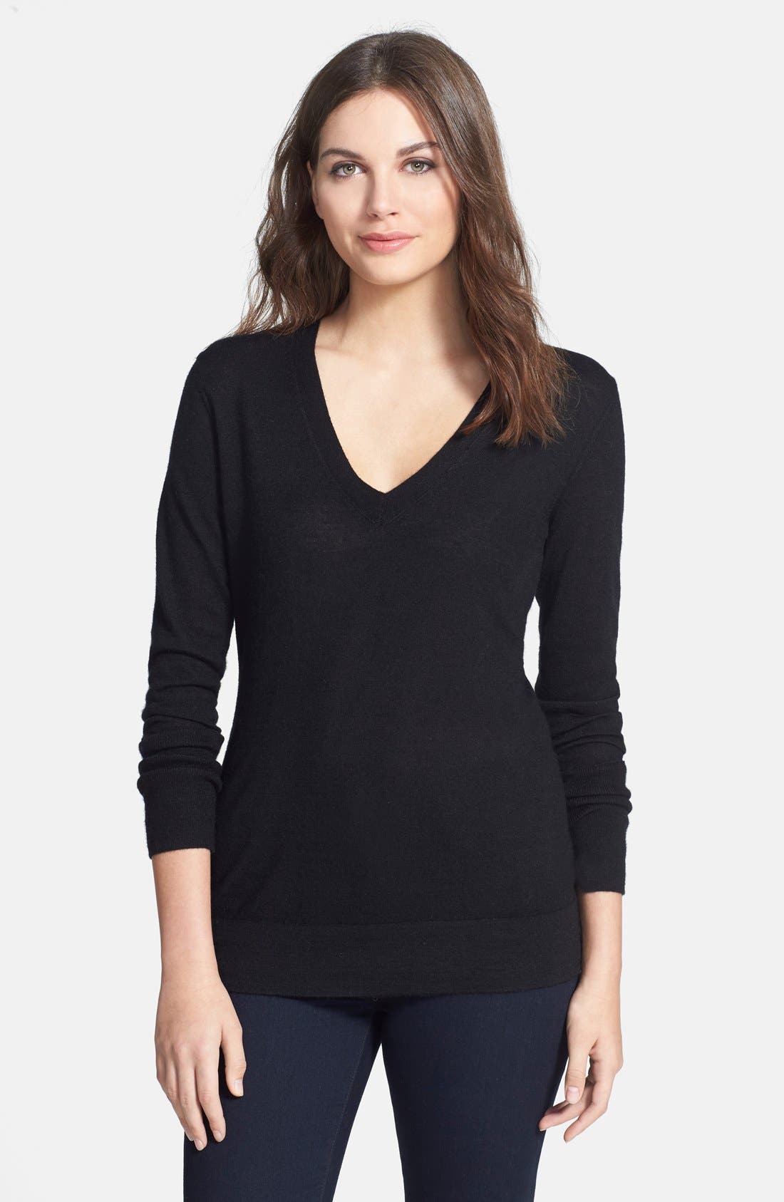 Classiques Entier® Deep V-Neck Cashmere Sweater | Nordstrom