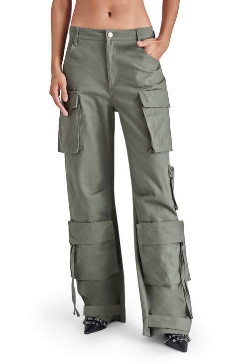 KAT Black Cargo Pant  Women's Designer Pants – Steve Madden Canada