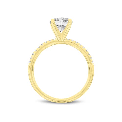 Luvmyjewelry Margaux 14k Yellow Gold Round Cut Lab Grown Diamond  Engagement Ring In 14k Yellow Gold