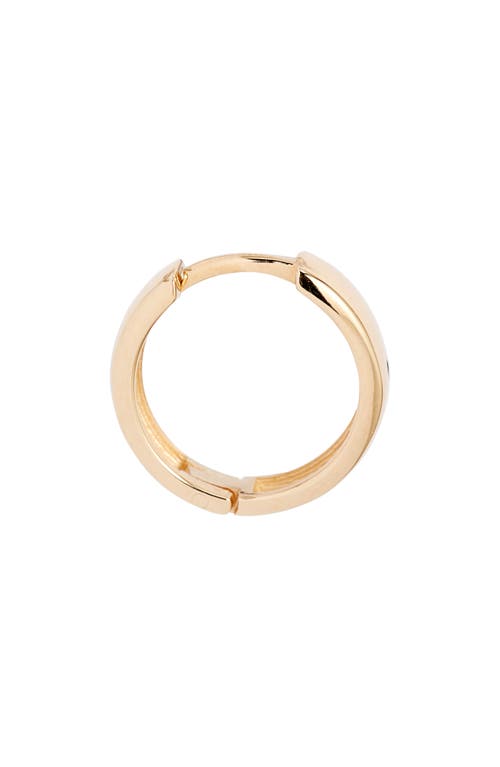 Anzie Classique Wide Huggie Hoop Earrings In Gold