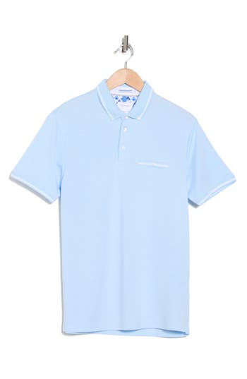 Shop Cactus Man Tipped Polo In Blue