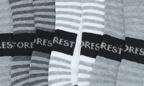 Shop Rainforest 8-pack Half Cushioned Low-cut Socks In Grey/charcoal/white Multi