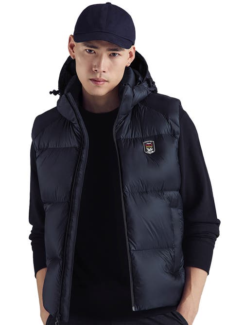 Shop Triple F.a.t. Goose Puffer Down Vest In Navy