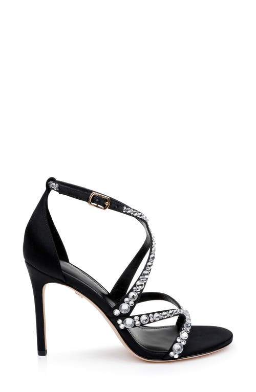 Dee Ocleppo Fiji Strappy Sandal In Black Satin