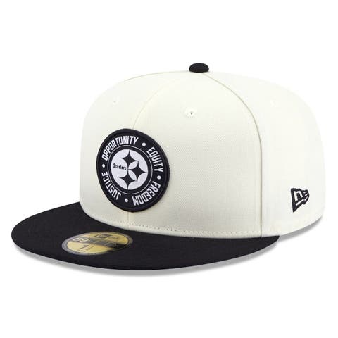 Lids Pittsburgh Steelers New Era 2022 Sideline 39THIRTY 2-Tone Flex Hat -  Cream/Black