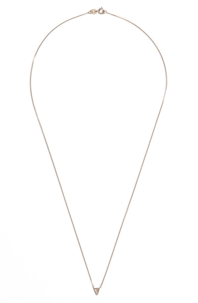 MOCIUN White Diamond Triangle Necklace | Nordstrom