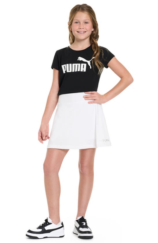 Puma Kids' Active Essentials Pack Drycell Skirt In White Traditional