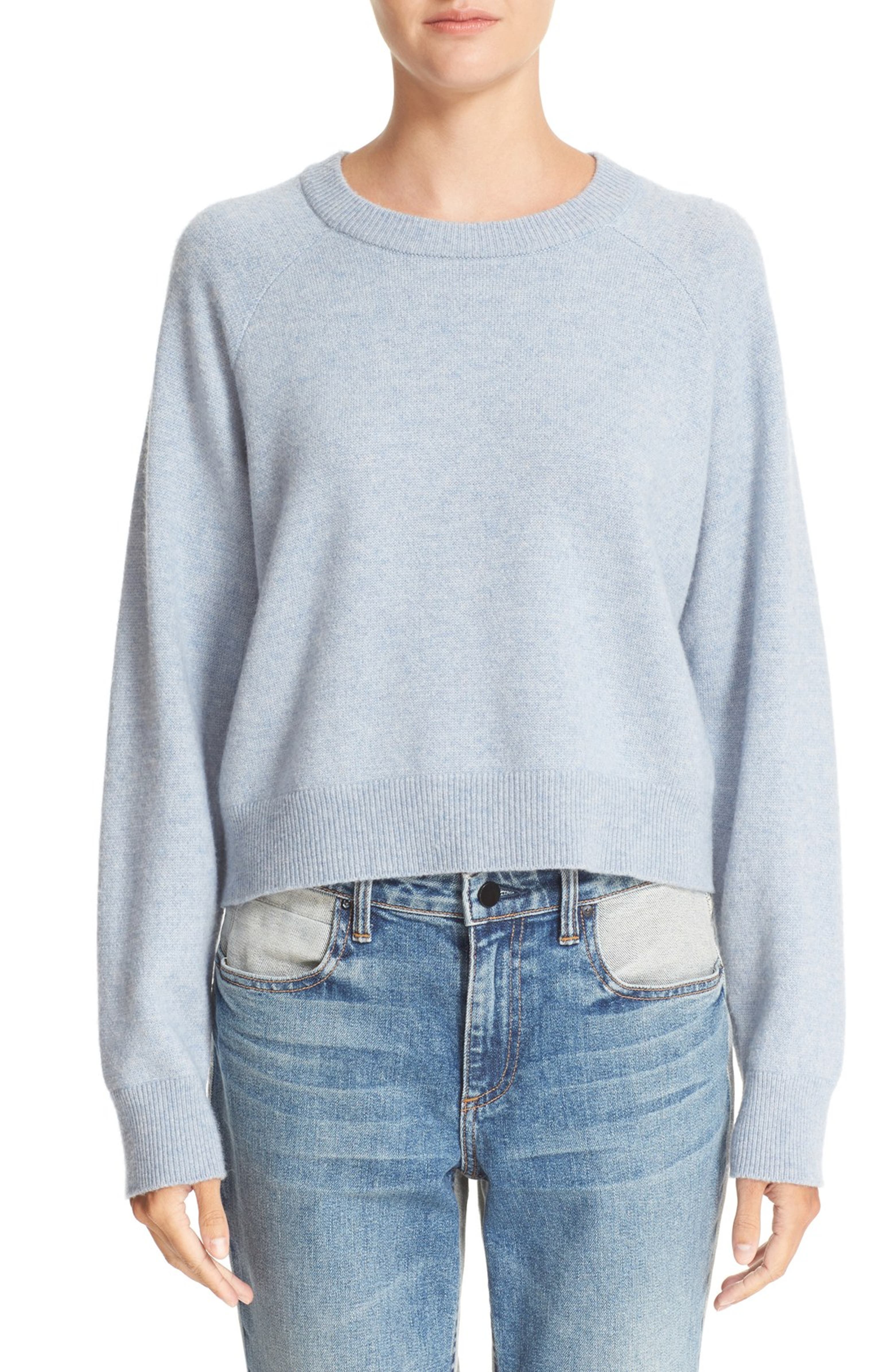 T by Alexander Wang Wool & Cashmere Birdseye Pullover | Nordstrom