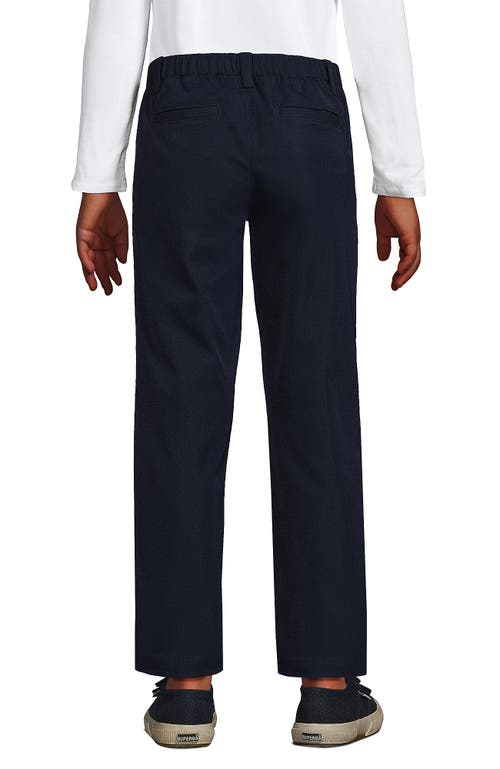 Lands' End School Uniform Girls Active Performance Chino Pants In Classic Navy