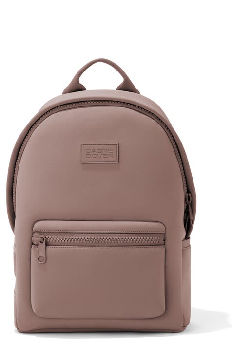 Trendy Womens Tan Leather Backpack Purse Designer Backpacks for