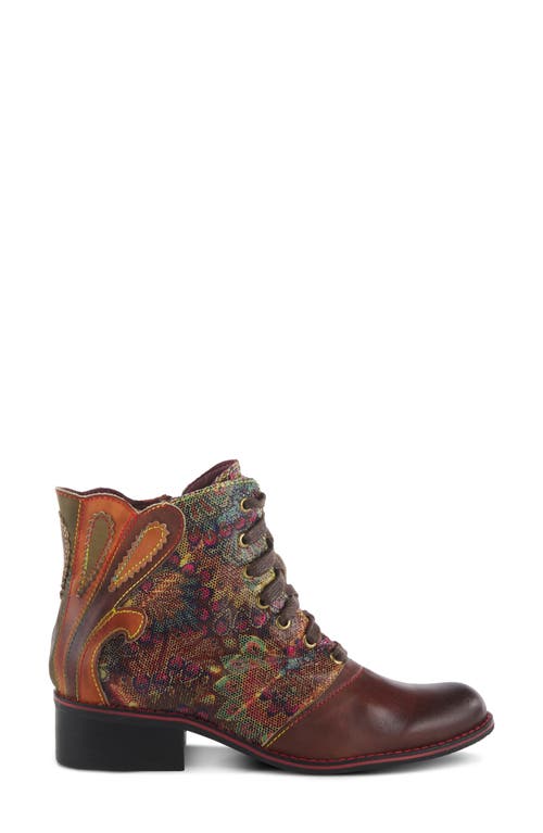 L'artiste By Spring Step Benatar Bootie In Brown Multi