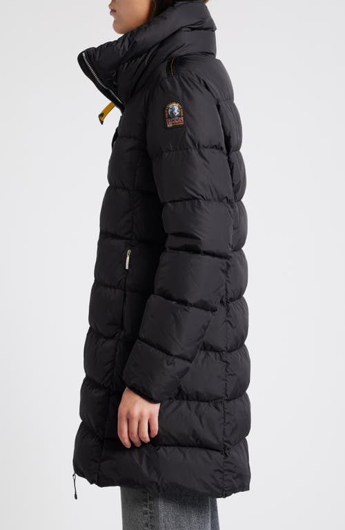 Parajumpers Malandra Down Puffer Coat In Black