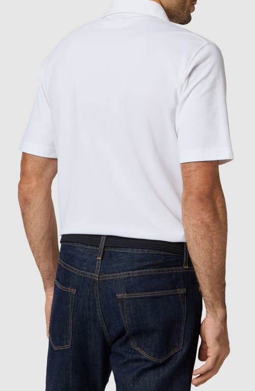 Shop Sid Mashburn Pima Cotton Piqué Polo In White Pique