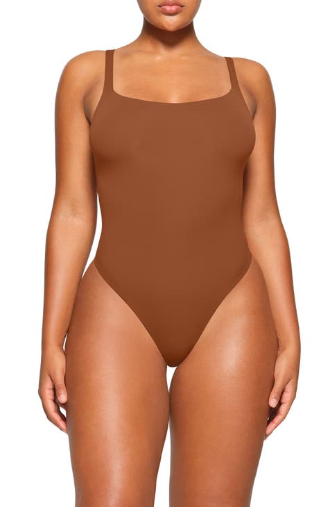 Women's Jumpsuit Sexy Sleeveless Crewneck Tank Topsuit Bodysuit Shapewear  for Women Coffee at  Women's Clothing store
