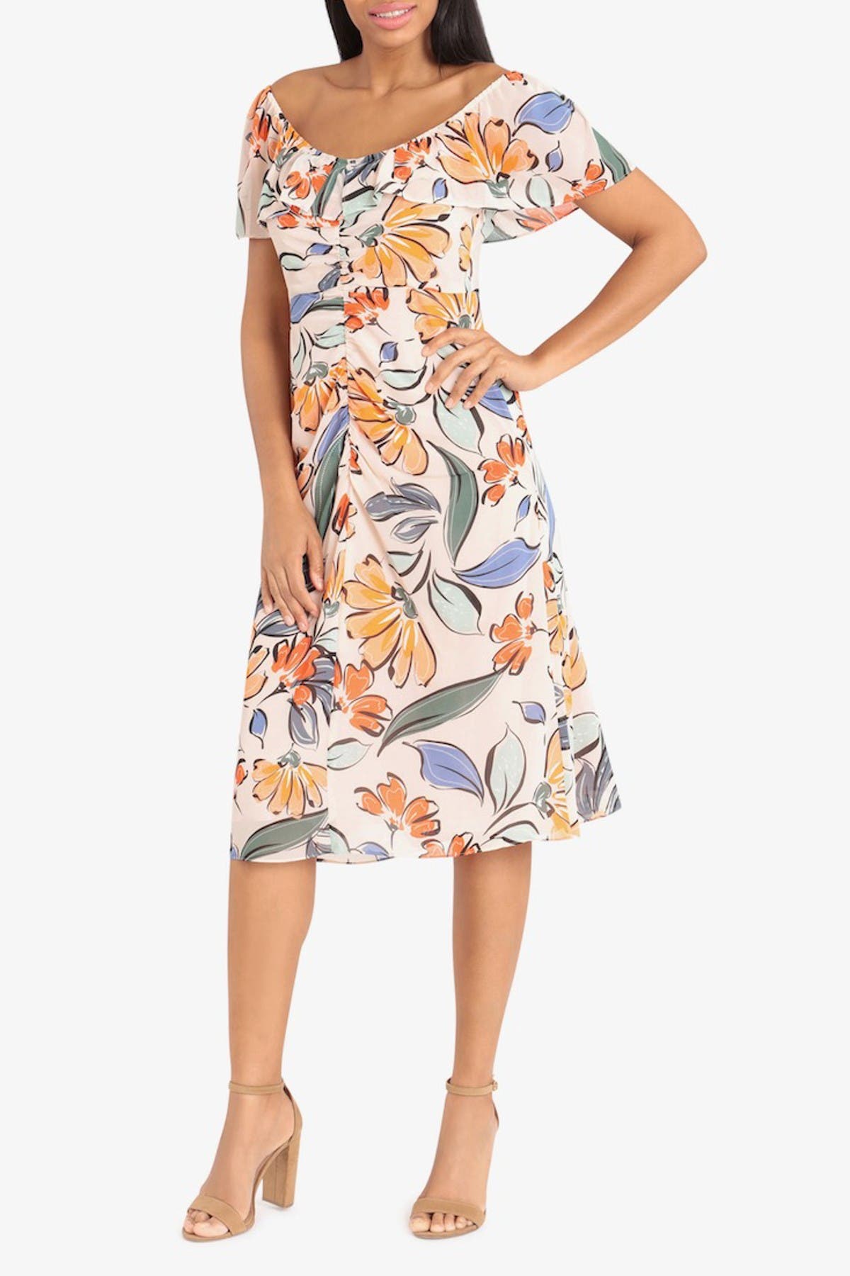 donna morgan midi dress