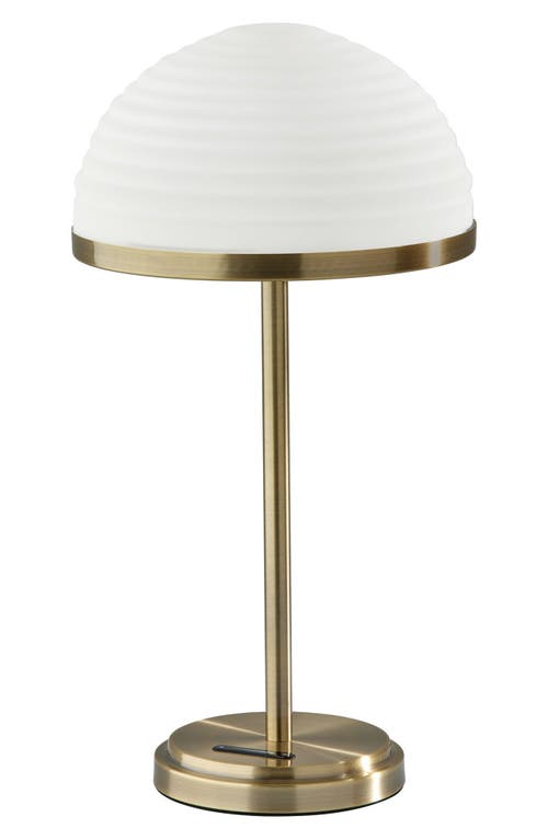 ADESSO LIGHTING Juliana LED Smart Table Lamp in Antique Brass at Nordstrom