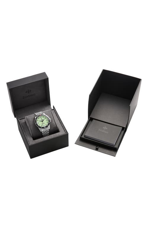 Zodiac Pro-diver Automatic Stainless Steel Watch, 42mm In Silver