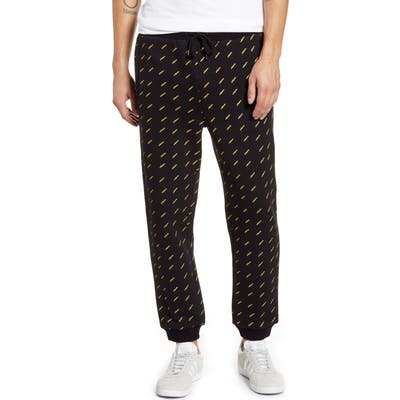 Wesc Vibes Graphic Jogger Sweatpants, Black