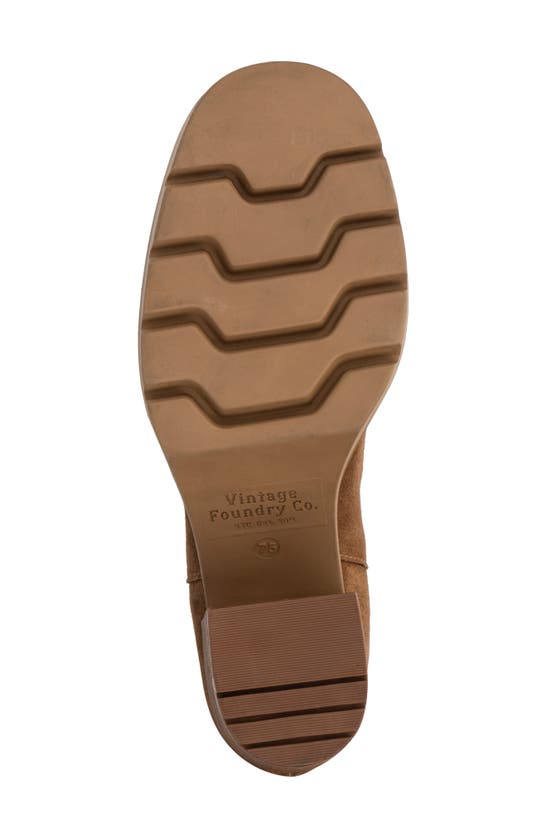 Vintage Foundry Penelope Leather Bootie In Cognac