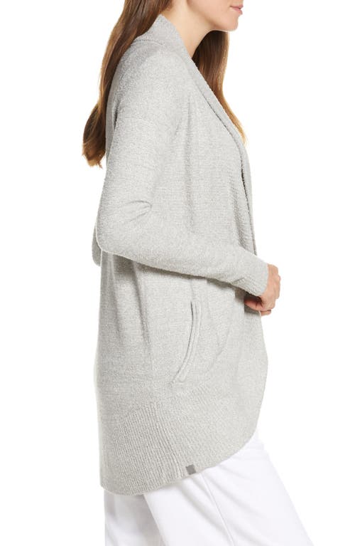 Shop Barefoot Dreams Cozychic Lite® Circle Cardigan In He Pewter/pearl