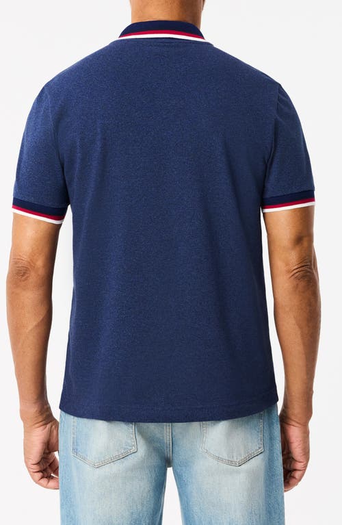 Shop Lacoste Regular Fit Stretch Piqué Polo In Dark Indigo Blue