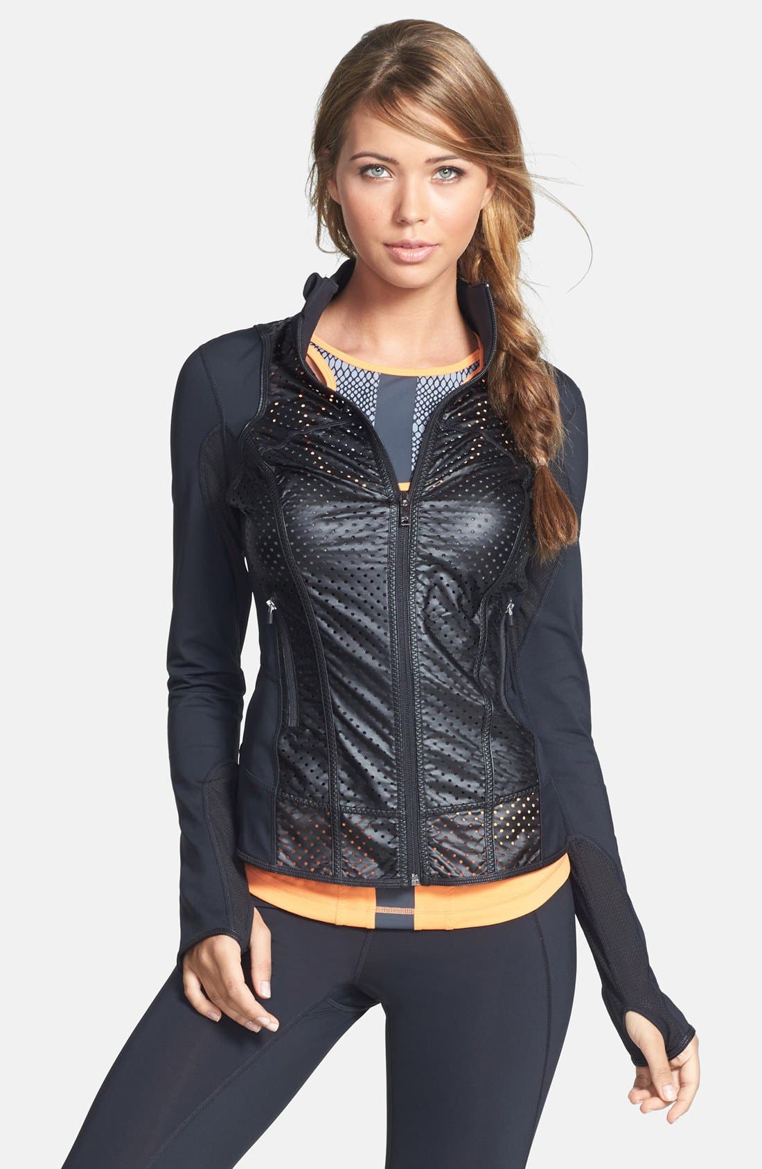Zella Mixed Media Jacket Nordstrom
