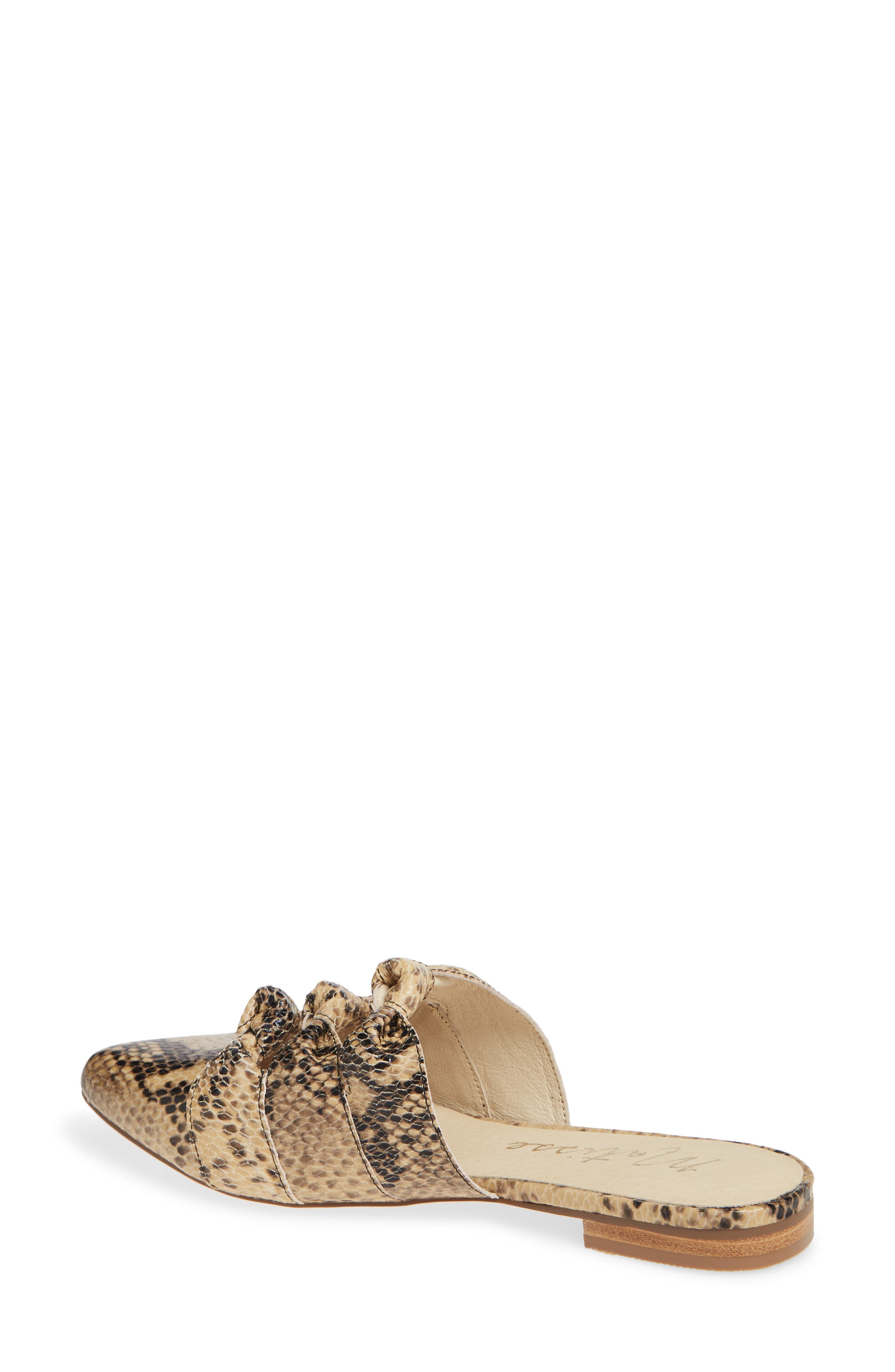 matisse snakeskin mules