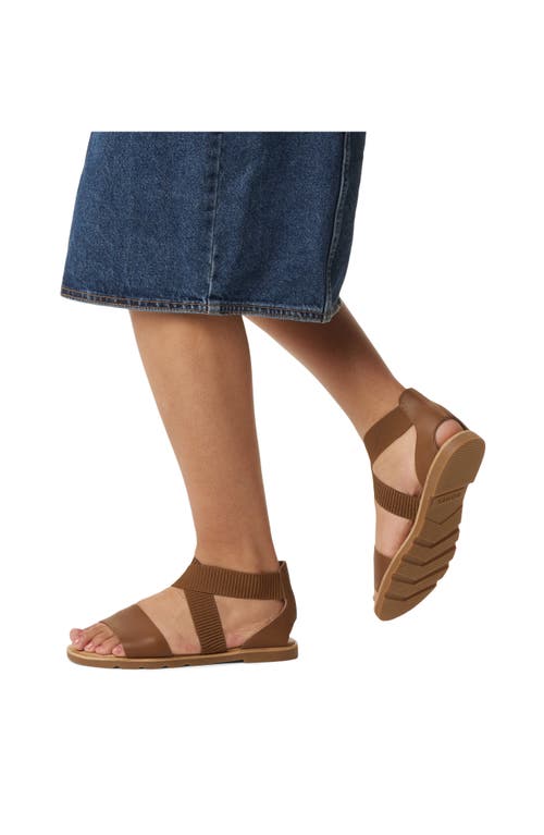 Sorel Ella Iii Sandal In Velvet Tan/gum 2