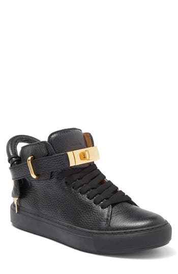 Shop Buscemi Alce High Top Sneaker In Black/black