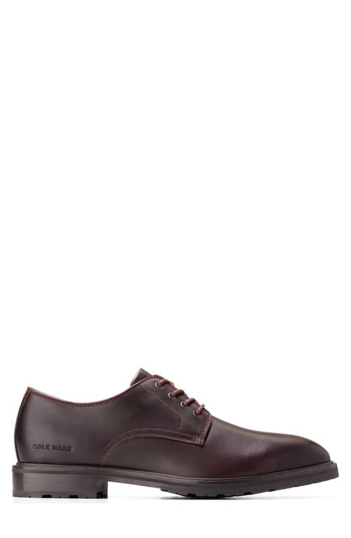 Shop Cole Haan Berkshire Lug Water Resistant Derby In Ch Bloodstone/brow