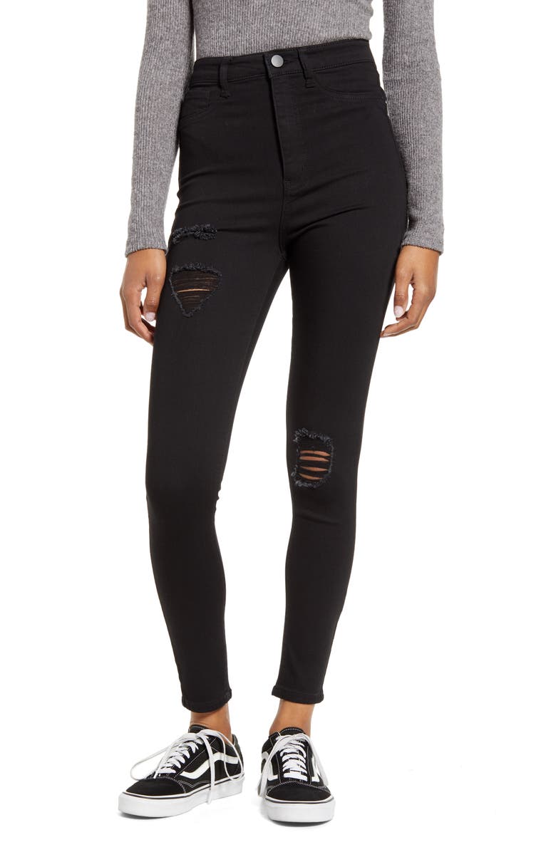 Tinsel Ripped High Waist Skinny Jeans | Nordstrom