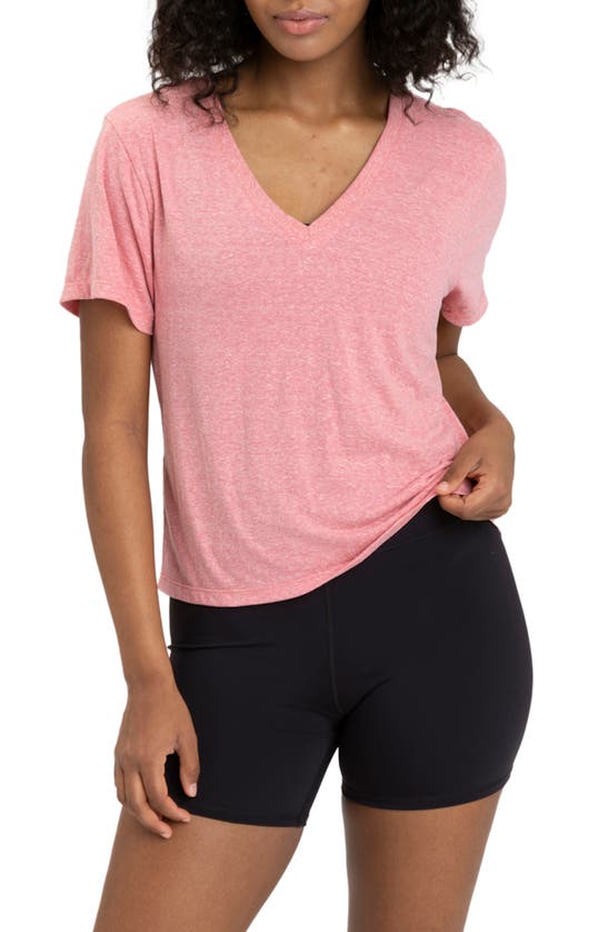 Threads 4 Thought Ada V-neck T-shirt In Guava