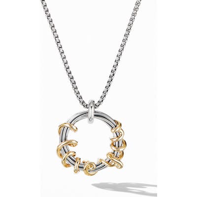 David Yurman Cable Collectibles I Love You Pendant Necklace With 14K Gold