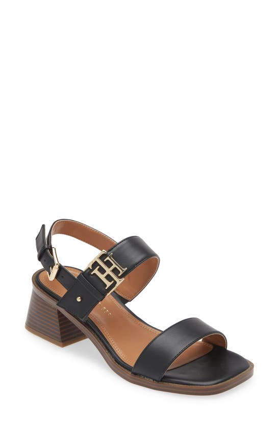 Shop Tommy Hilfiger Toliza Slingback Sandal In Black