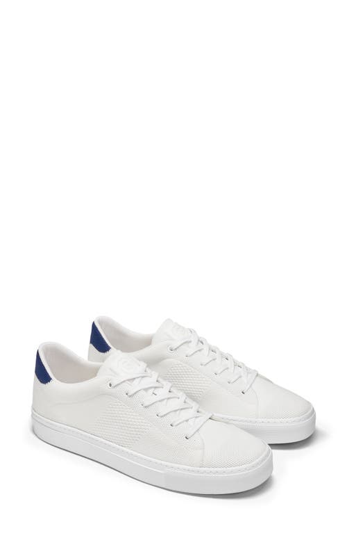 GREATS Royale Sneaker in White/Navy Fabric