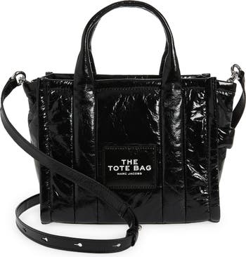 Marc Jacobs Black The Croc Micro Tote Bag