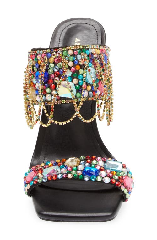 Shop Azalea Wang Camp Rhinestone Sandal In Multi